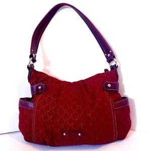 Nine West Burgundy Metallic Bag